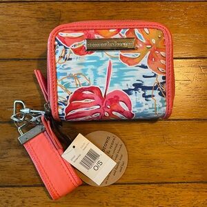 Samantha Brown Coral Floral Wallet